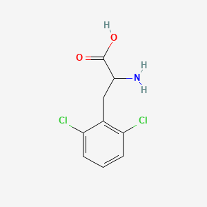 Chemical structure of 2-Amino-3-(2,6-dichlorophenyl)propanoic acid