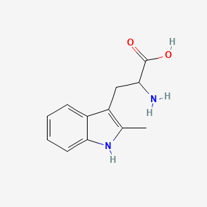 Chemical structure of 2-Methyl-DL-tryptophan