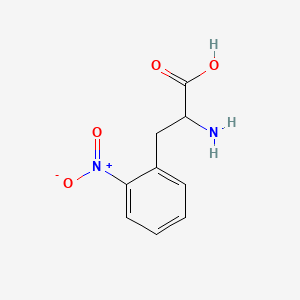 Chemical structure of 2-Nitrophenylalanine, DL-
