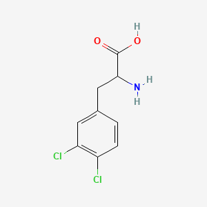 Chemical structure of 2-Amino-3-(3,4-dichlorophenyl)propanoic acid