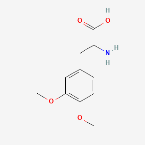 Chemical structure of 3,4-Dimethoxyphenylalanine, DL-