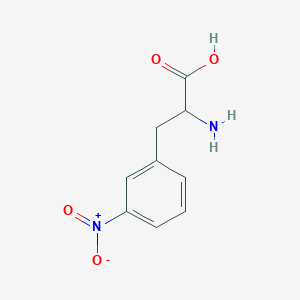 Chemical structure of 2-Amino-3-(3-nitrophenyl)propanoic acid