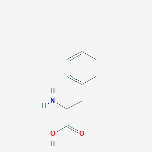 Chemical structure of 2-Amino-3-(4-(tert-butyl)phenyl)propanoic acid