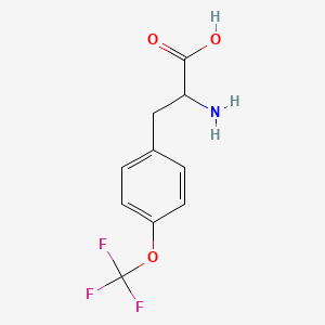 Chemical structure of 4-(Trifluoromethoxy)-DL-phenylalanine
