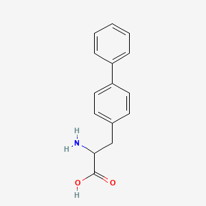 Chemical structure of 2-Amino-3-(4-biphenylyl)propanoic Acid