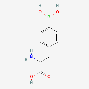 Chemical structure of p-Boronophenylalanine