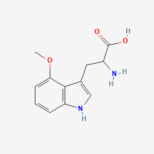 Chemical structure of 2-Amino-3-(4-methoxy-1H-indol-3-yl)propanoic acid