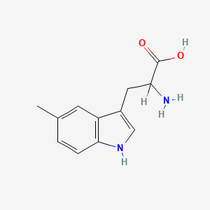 Chemical structure of 5-Methyl-DL-tryptophan