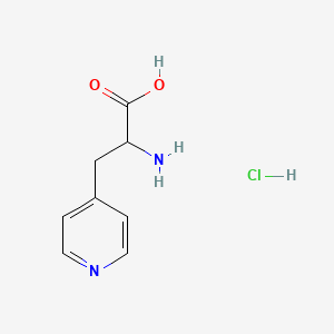 Chemical structure of 2-Amino-3-(pyridin-4-yl)propanoic acid hydrochloride
