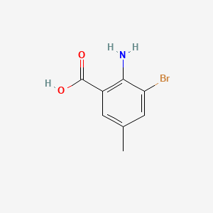 Chemical structure of 2-Amino-3-bromo-5-methylbenzoic acid