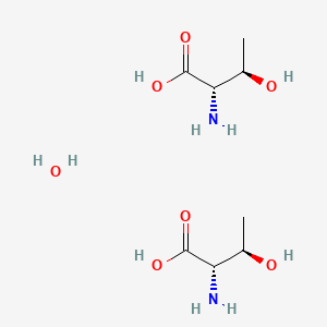 Chemical structure of 2-Amino-3-hydroxybutanoic acid