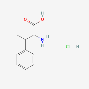 Chemical structure of 2-Amino-3-phenylbutanoic acid hydrochloride