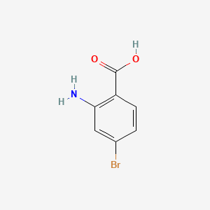 Chemical structure of 2-Amino-4-bromobenzoic acid
