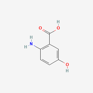 Chemical structure of 5-Hydroxyanthranilic acid