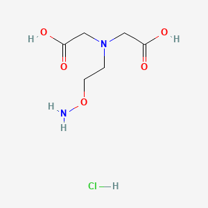 Chemical structure of 2-Aminooxyethyliminodiacetic Acid Hydrochloride