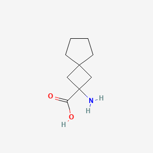 Chemical structure of 2-Aminospiro[3.4]octane-2-carboxylic acid