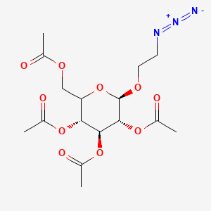 Chemical structure of 2-Azidoethyl 2,3,4,6-Tetra-O-acetyl-β-D-glucopyranoside