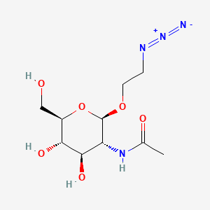 Chemical structure of 2-Azidoethyl 2-Acetamido-2-deoxy-β-D-glucopyranoside