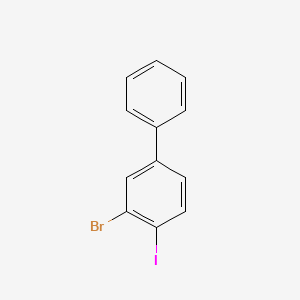 Chemical structure of 3-Bromo-4-iodo-1,1'-biphenyl