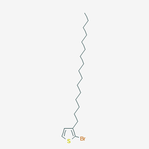 Chemical structure of 2-Bromo-3-hexadecylthiophene