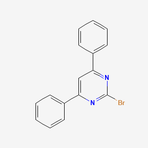 Chemical structure of 2-Bromo-4,6-diphenylpyrimidine