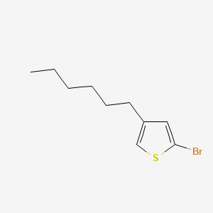 Chemical structure of 2-Bromo-4-hexylthiophene