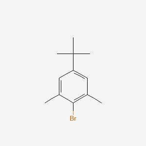 Chemical structure of 2-Bromo-5-tert-butyl-1,3-dimethylbenzene