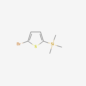 Chemical structure of 2-Bromo-5-(trimethylsilyl)thiophene