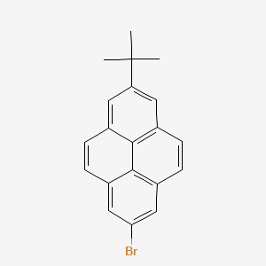 Chemical structure of 2-Bromo-7-tert-butyl-pyrene