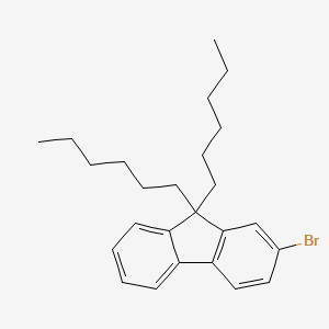 Chemical structure of 2-Bromo-9,9-dihexylfluorene