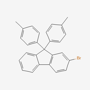 Chemical structure of 2-Bromo-9,9-di-p-tolyl-9H-fluorene