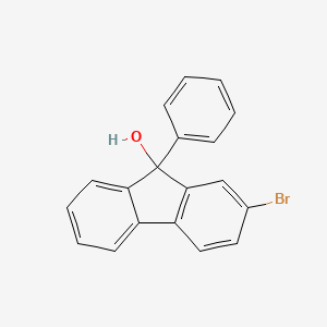 Chemical structure of 2-Bromo-9-phenyl-9H-fluoren-9-ol