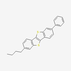 Chemical structure of 2-Butyl-7-phenylbenzo[b]benzo[4,5]thieno[2,3-d]thiophene