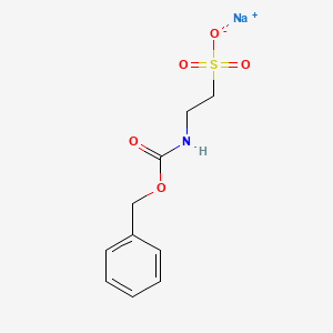 Chemical structure of 2-Cbz-amino-ethanesulfonic acid sodium salt