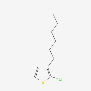 Chemical structure of 2-Chloro-3-hexylthiophene