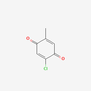 Chemical structure of 2-Chloro-5-methyl-1,4-benzoquinone