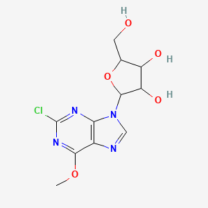 Chemical structure of 2-Chloro-6-methoxypurine riboside