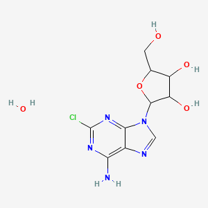 Chemical structure of 2-Chloroadenosine hemihydrate