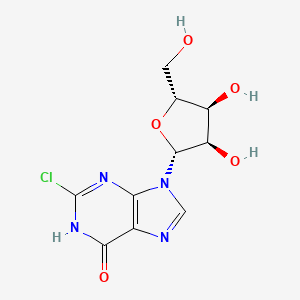 Chemical structure of 2-Chloroinosine