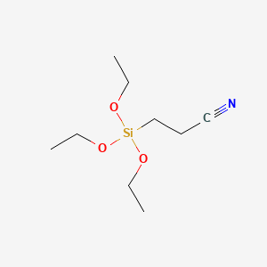 Chemical structure of 2-Cyanoethyltriethoxysilane