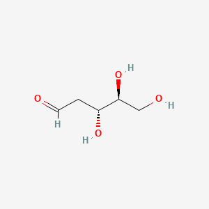 Chemical structure of 2-Deoxy-L-ribose