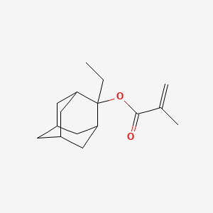 Chemical structure of 2-Ethyl-2-methacryloyloxyadamantane
