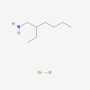 Chemical structure of 2-Ethylhexan-1-amine hydrobromide