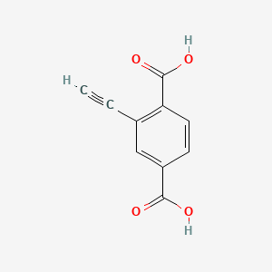 Chemical structure of 2-Ethynylterephthalic acid