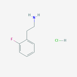 Chemical structure of 2-FluorophenylethylammoniumChloride