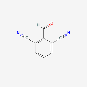 Chemical structure of 2,6-Dicyanobenzaldehyde