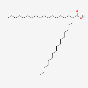 Chemical structure of 2-Hexadecyloctadecanoic Acid