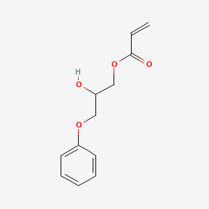 Chemical structure of 2-Hydroxy-3-phenoxypropyl acrylate