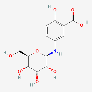 Chemical structure of N-Glucopyranosyl-5-aminosalicylic acid