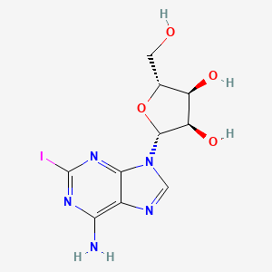 Chemical structure of 2-Iodoadenosine